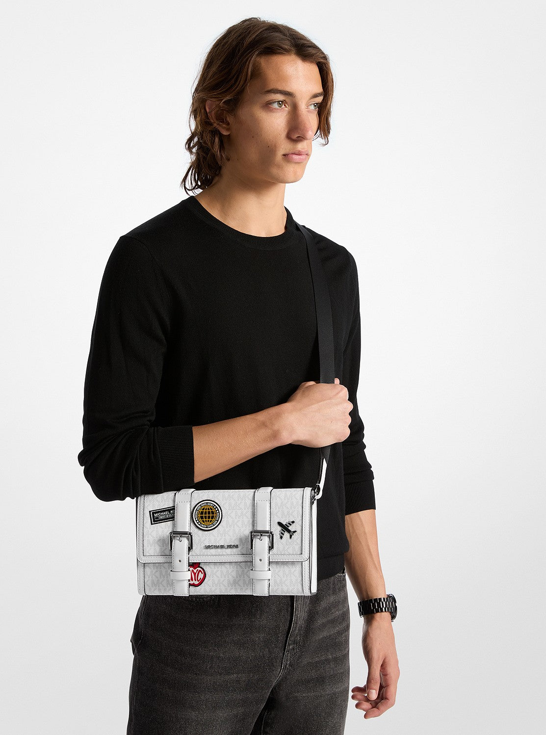 MICHAEL KORS COOPER エンベリッシュ トランク クロスボディ COOPER エンベリッシュ トランク クロスボディ - MKシグネチャー